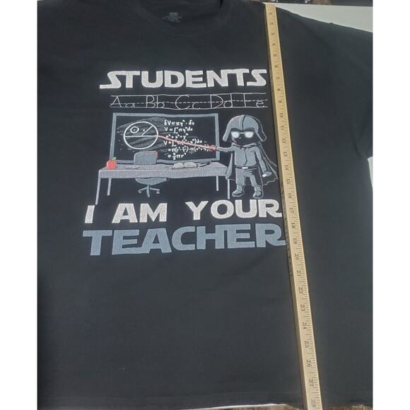 Star Wars Themed Mens Black t-shirt Size 3X Students I am your teacher School - Picture 5 of 6